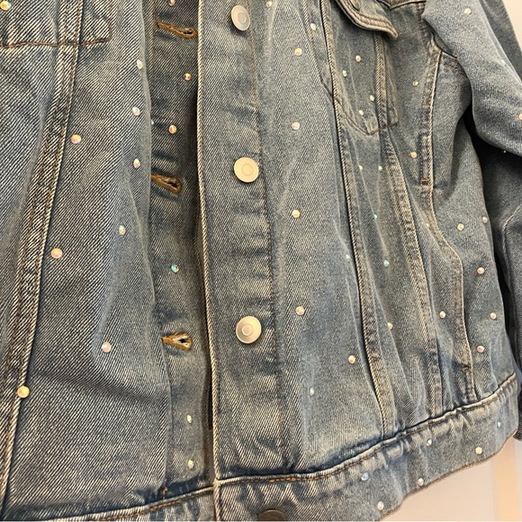 NWT NOBO Embellished oversized Denim Jacket XL - Picture 2 of 3